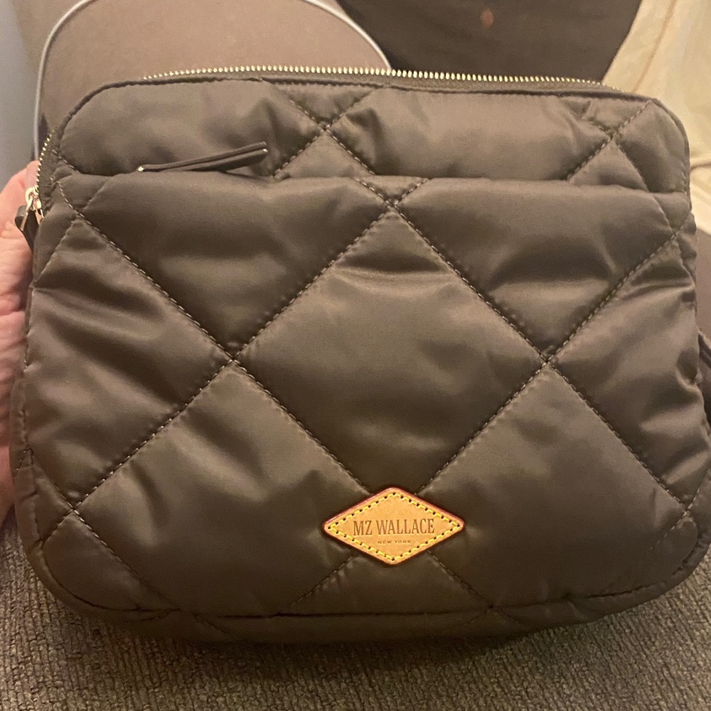MZ Wallace Quilted Dark Brown Bag